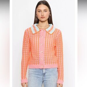 4SI3NNA Amelie Cardigan Pink Multi Small